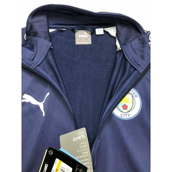 Puma Manchester City Full Zip Soccer Training Jacket Men's 758033-09 Size-S NWT - Picture 6 of 12